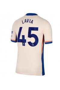 Chelsea Romeo Lavia #45 Voetbaltruitje Uit tenue 2024-25 Korte Mouw